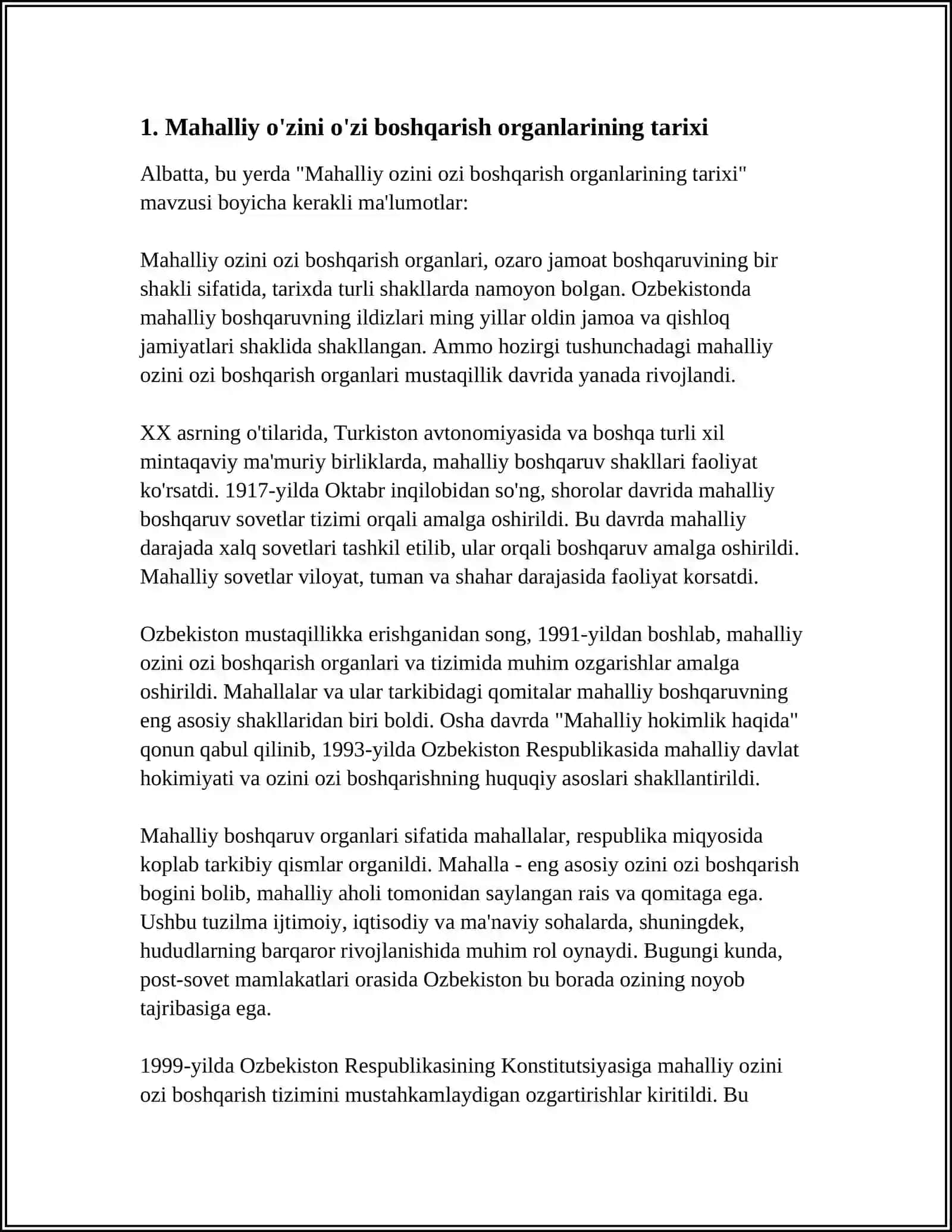 Mahalliy ózini ózi boshqarish organlarining shakllanishi 4
