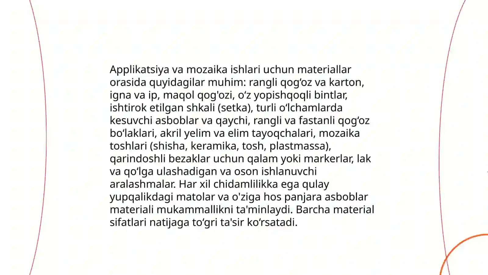 Applikatsiya va mozaika bilan ishlash texnologiyasi 4