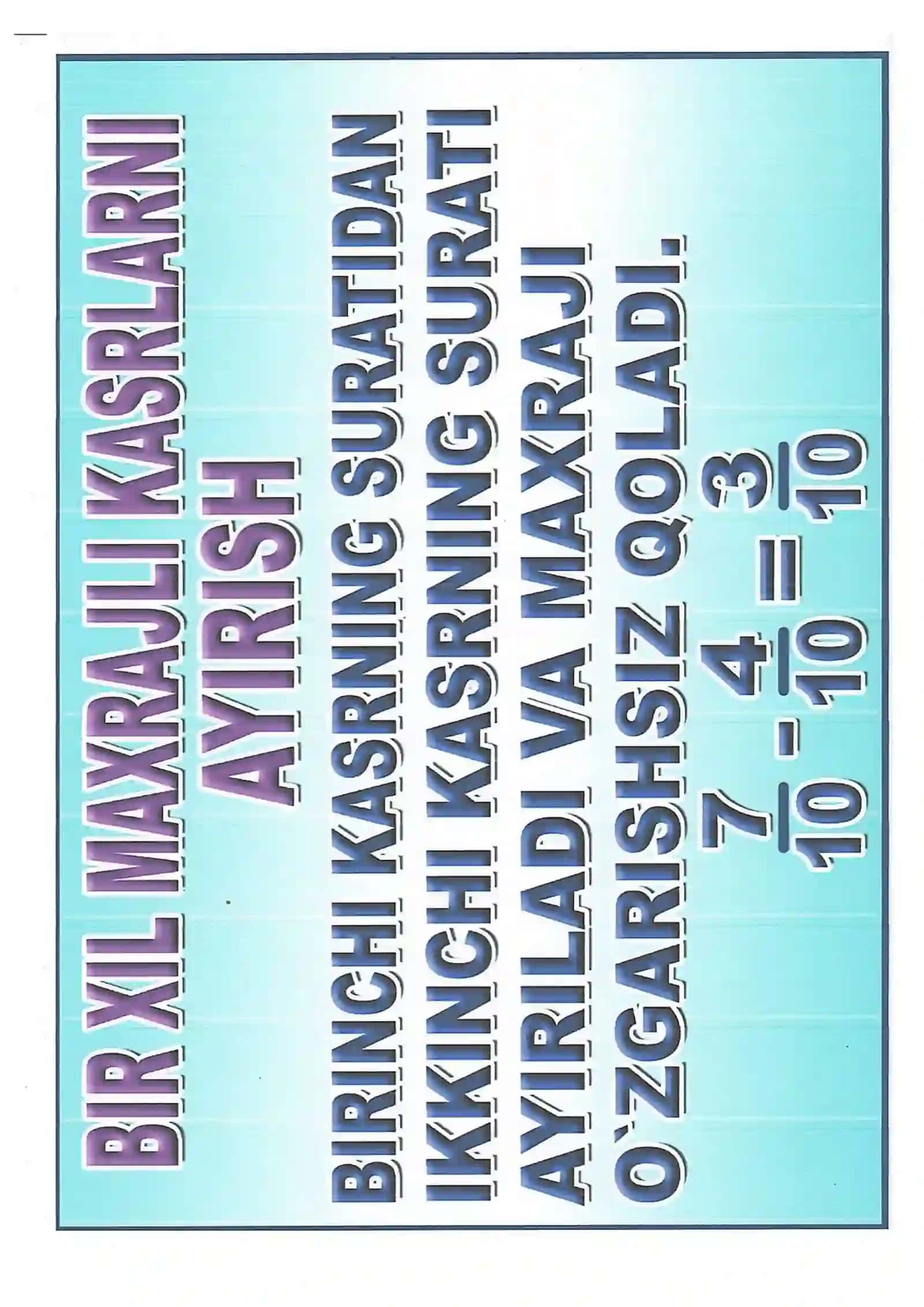 5-6-matematika fanidan ko'rgazmalar to'plami 4