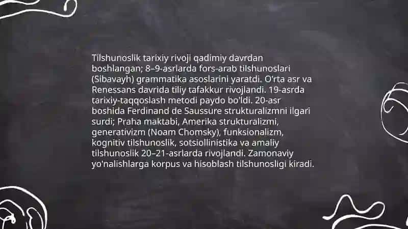 Tilshunoslik fan va uning mundarijasi maqsadi vazifasi va ahamiyat 4