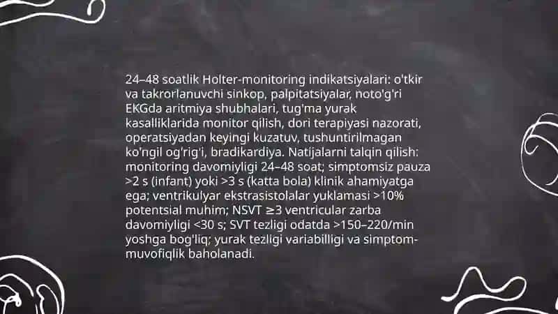 Bolalarda yurak qon tomir tizimini oʻrganishning funksional va instrumental usullari 4