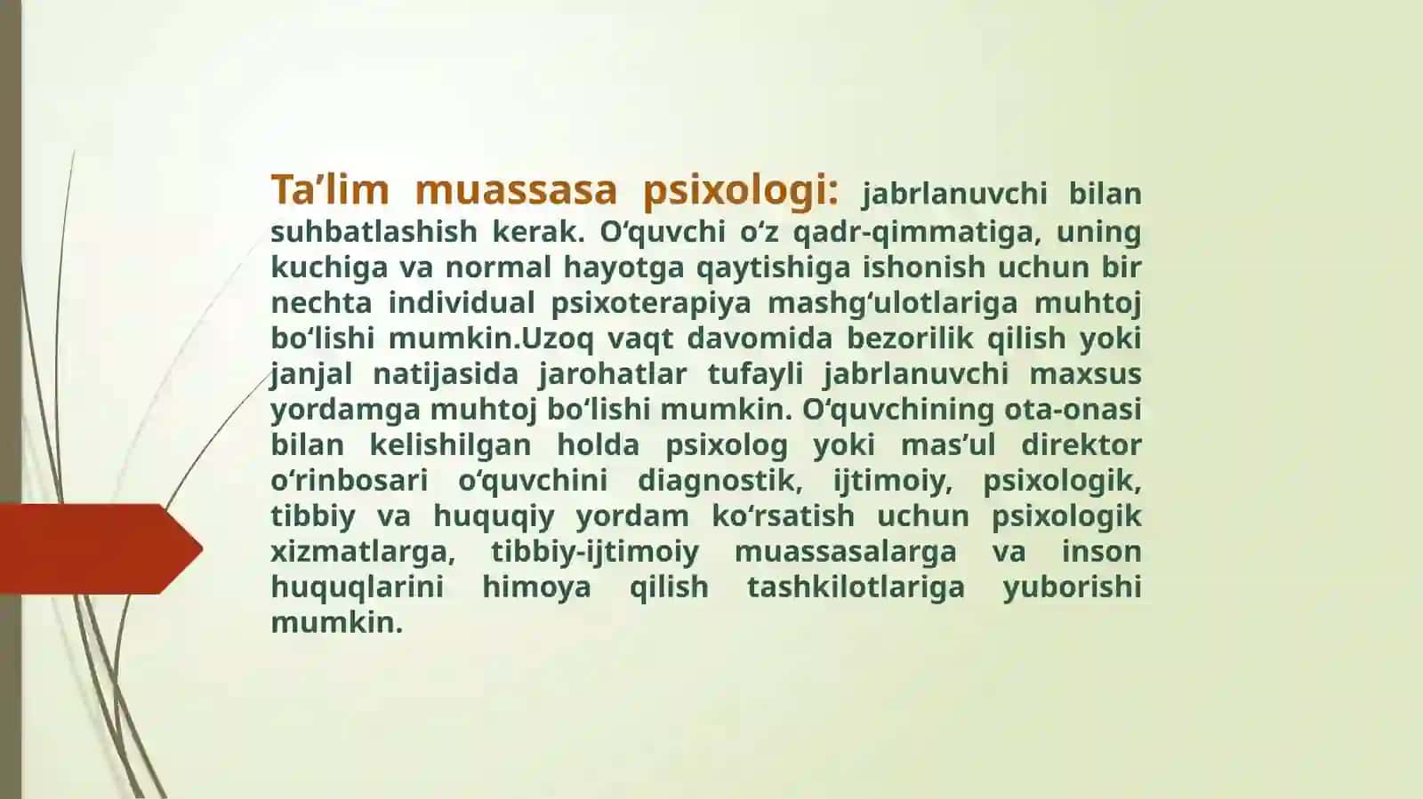 Zo‘ravonlikdan jabr chekkan qurbonlarga yordam berish 4