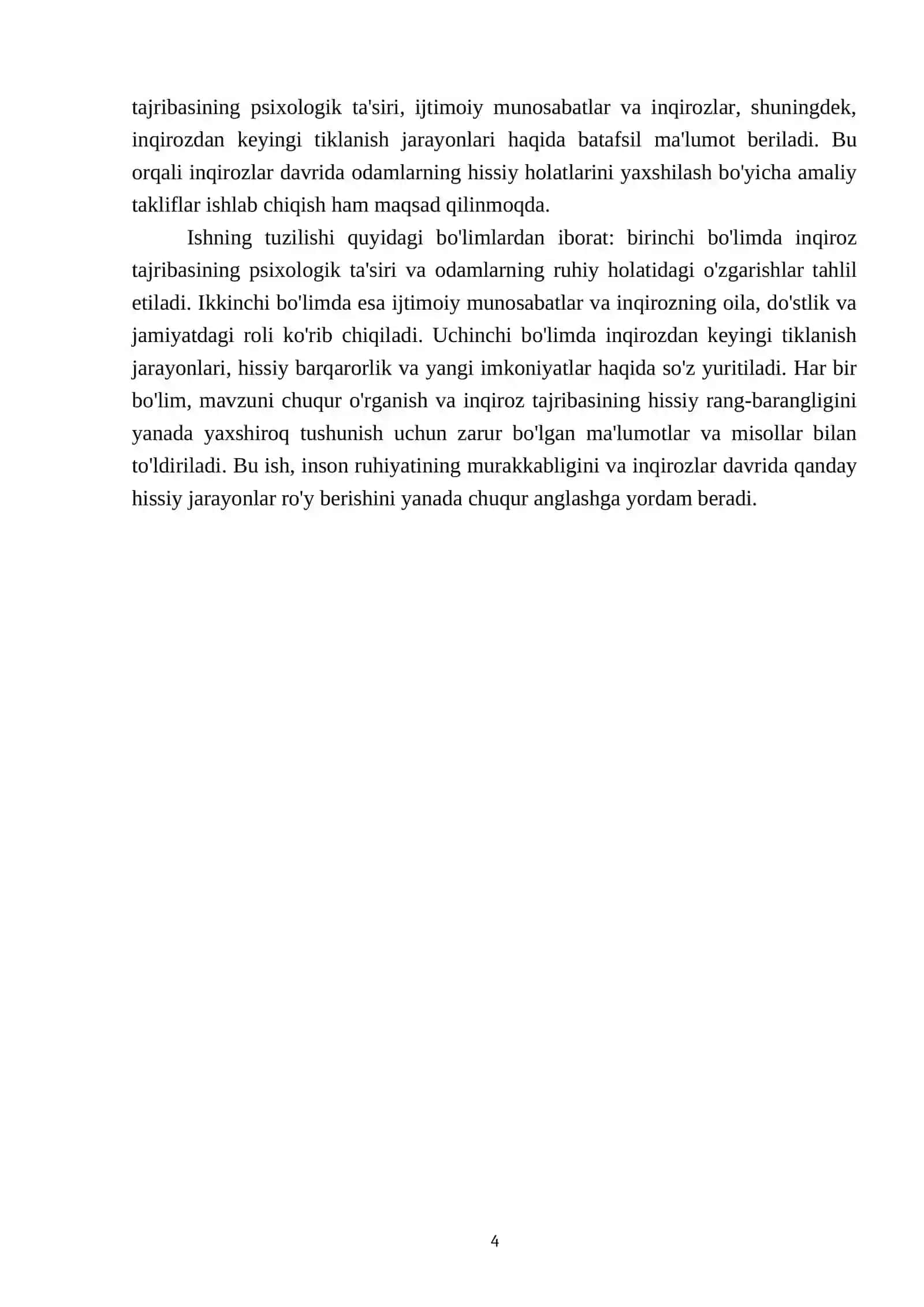 Inqiroz tajribasining hissiy rang-barangligi 4