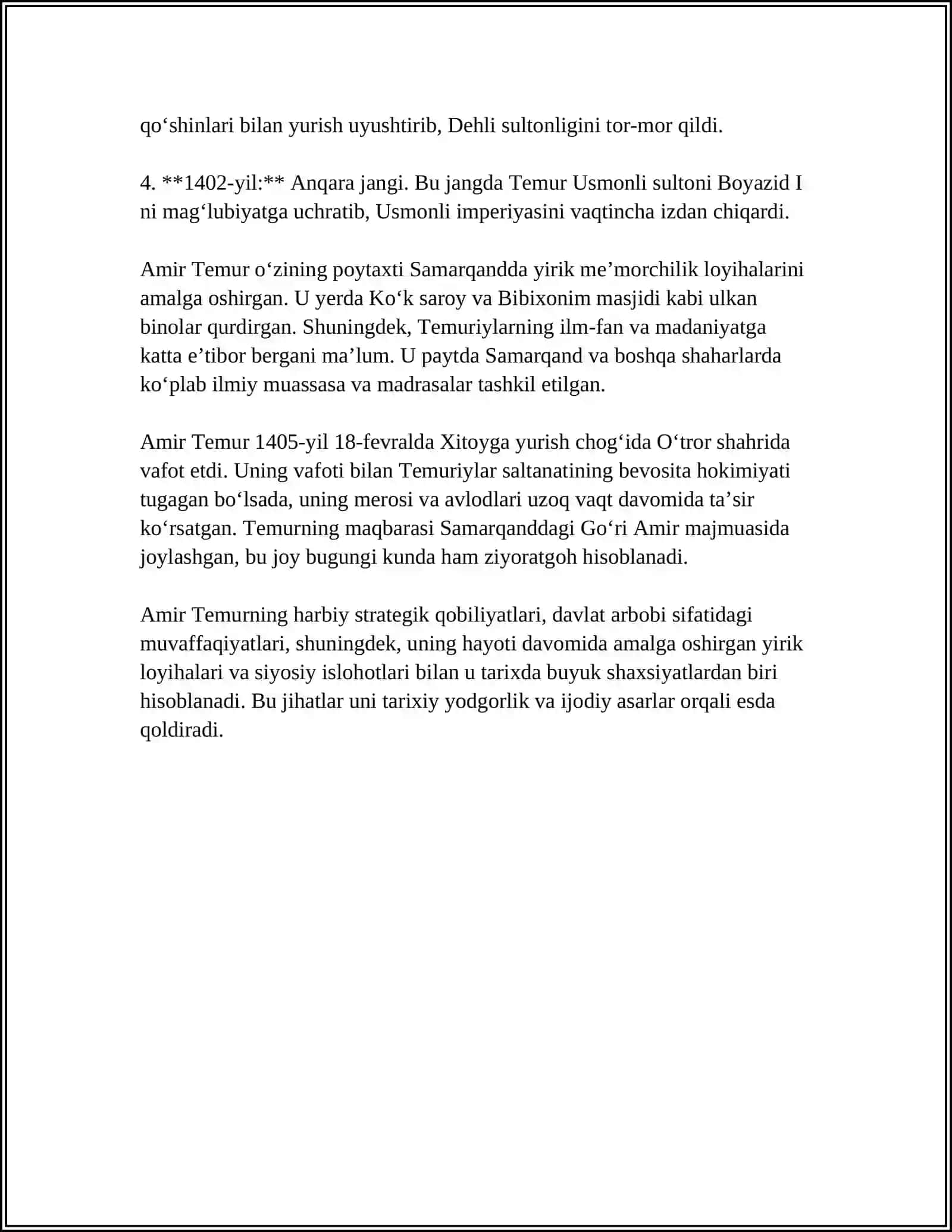 TEMUR TUZUKLARI 4