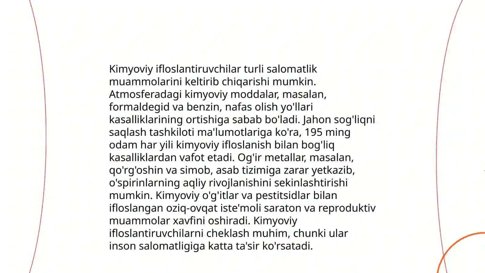 Kasalxona xonalari havosining antropogen kimyoviy ifloslanganligini tekshirish va baholash 4