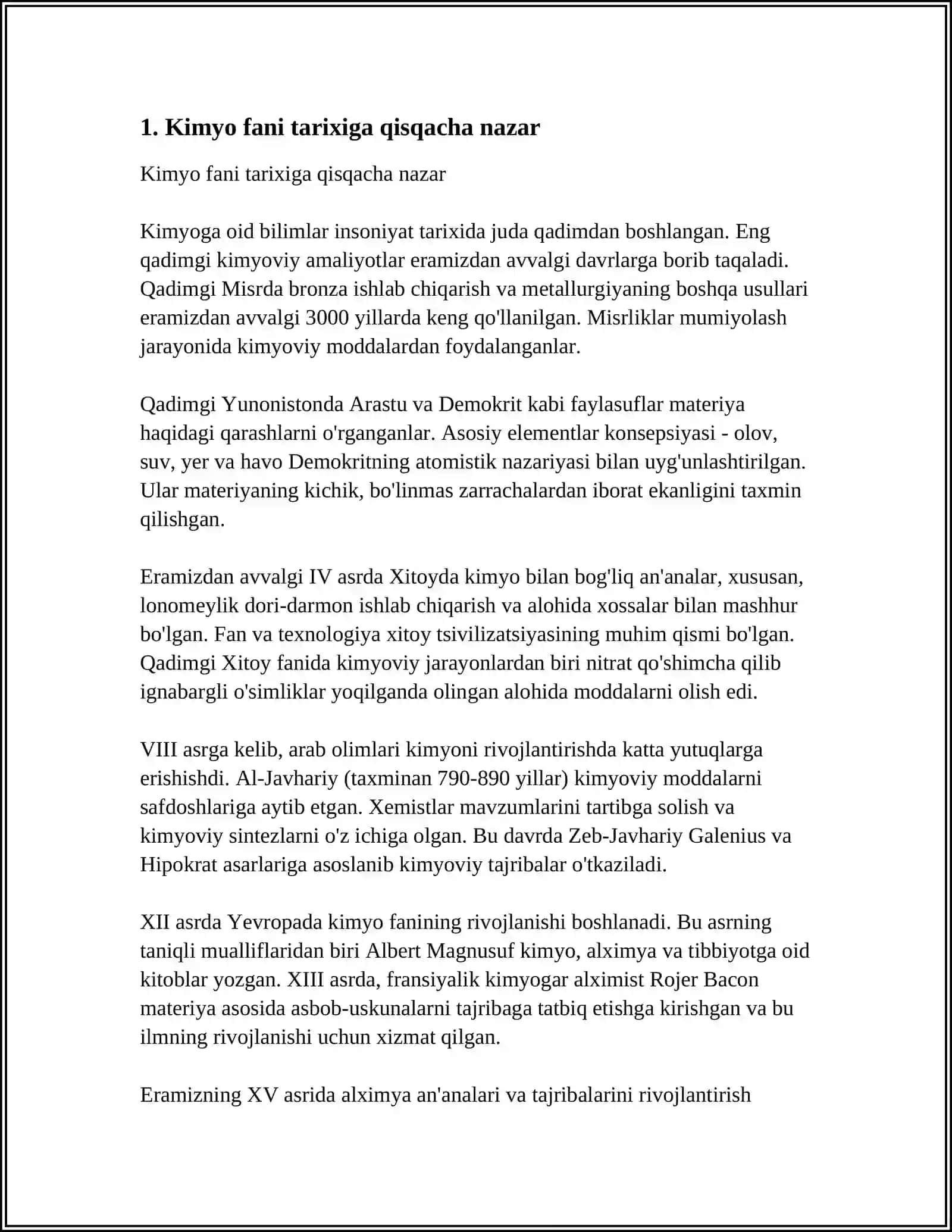 KIMYO VA ALKIMYONING KELIB CHIQISHINI TAHLIL QILISH 4