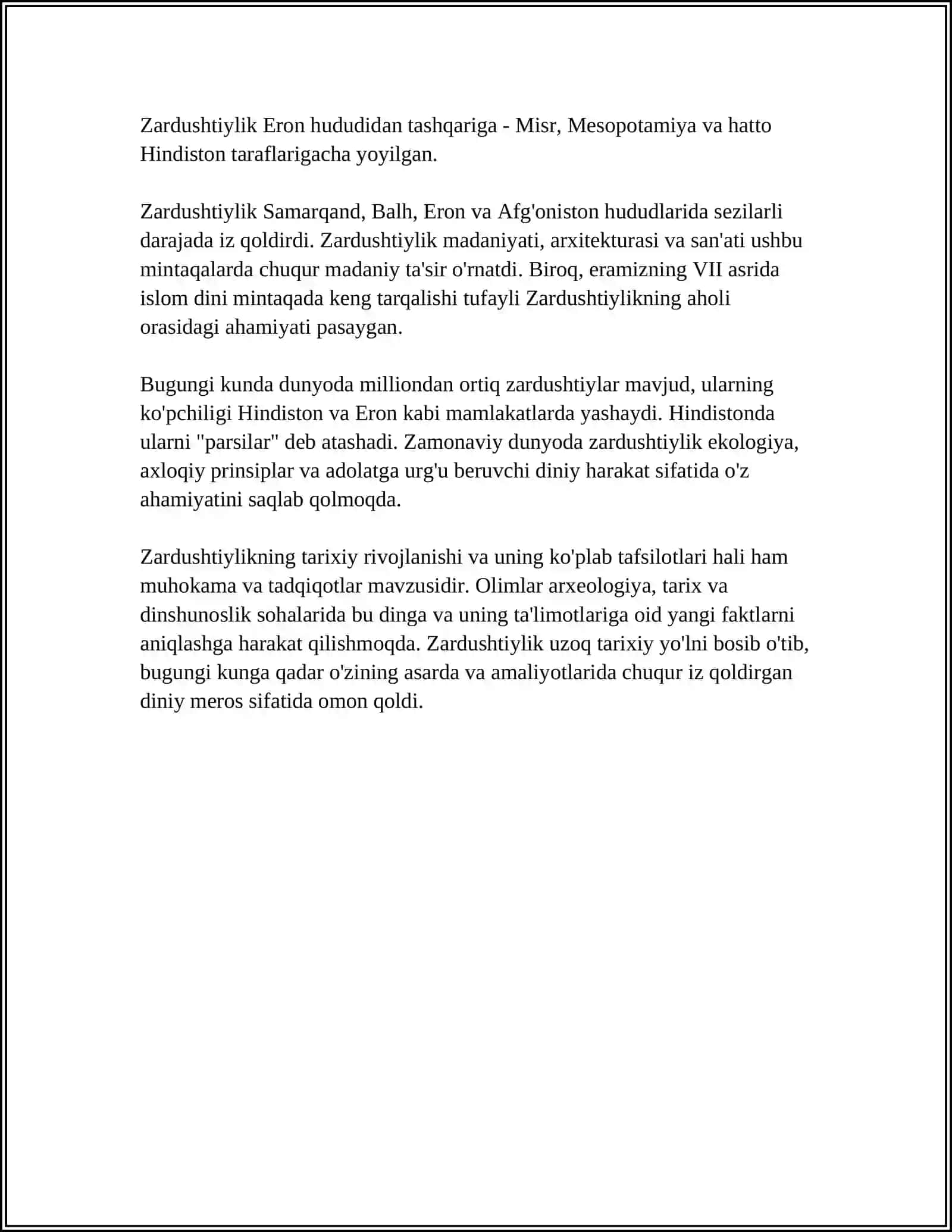 ZARDUSHTIYLIKNING DINIY IYERARXIYASI 4