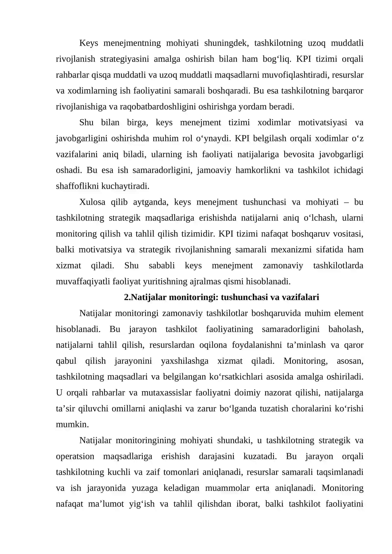 Keys menejmentda natijalar monitoringi 4