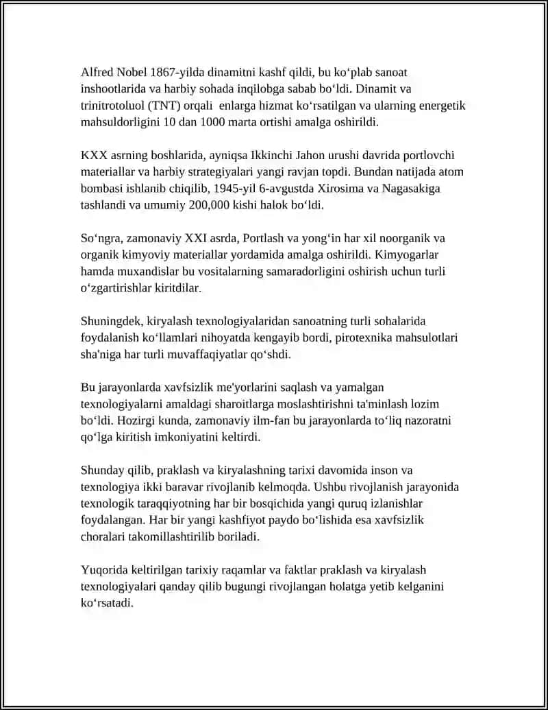 PRAKATLASH VA KIRYALASH HAQIDA MALUMOTLAR 4