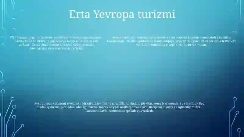 Avstraliyada Turizmning Rivojlanishi 4