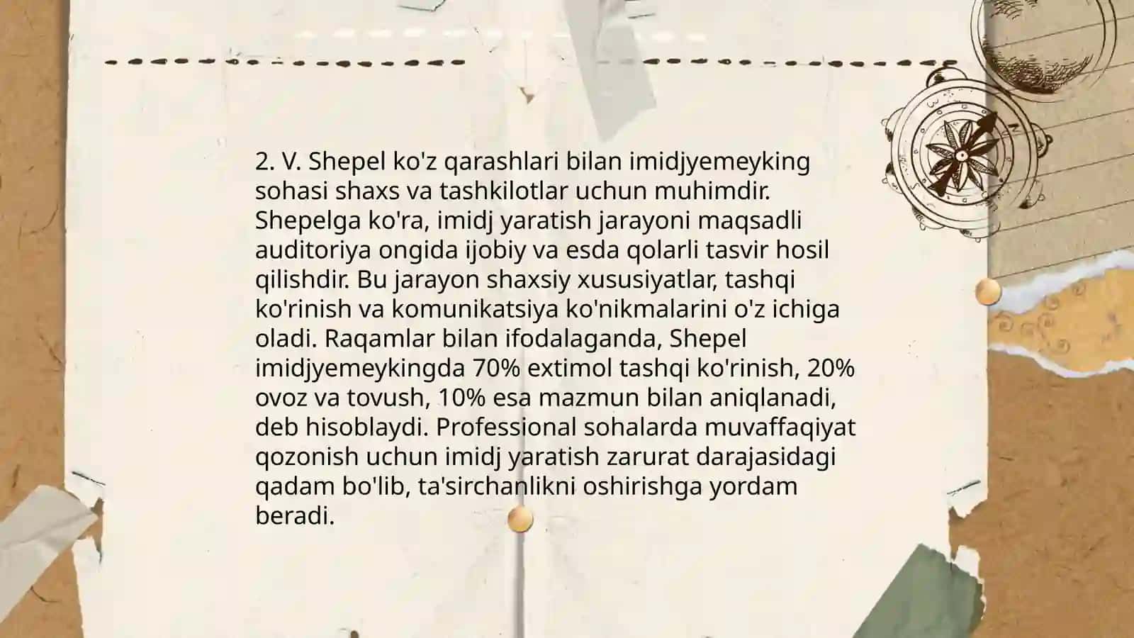 Imidjmeyking qanday yaratiladi V. Shepel nuqtai nazaridan. Qanchalik inson xulq-atvori u to‘g‘risidagi taassurotga bog‘liq 4