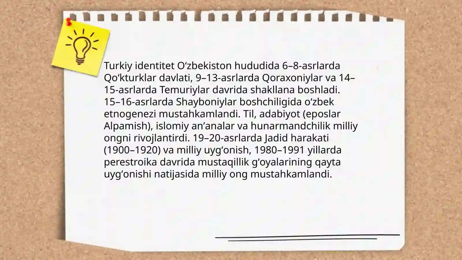 Oʻzbekistonda Mustaqillik gʻoyalarining Tarixiy asoslari 4