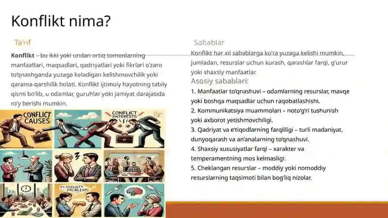 Konfliktologiya Tushunchasi va Uning Ko'rinishlari 4