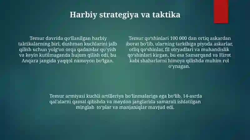 Temuriylar armiyasining tarkibi va qurollanishi 4