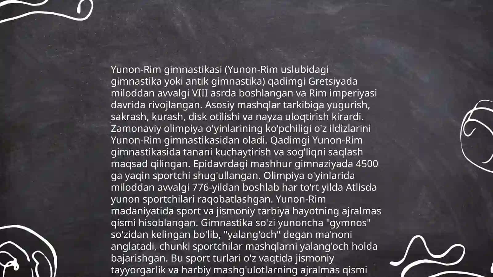 Gimnastika rivojlanish tarixi 4