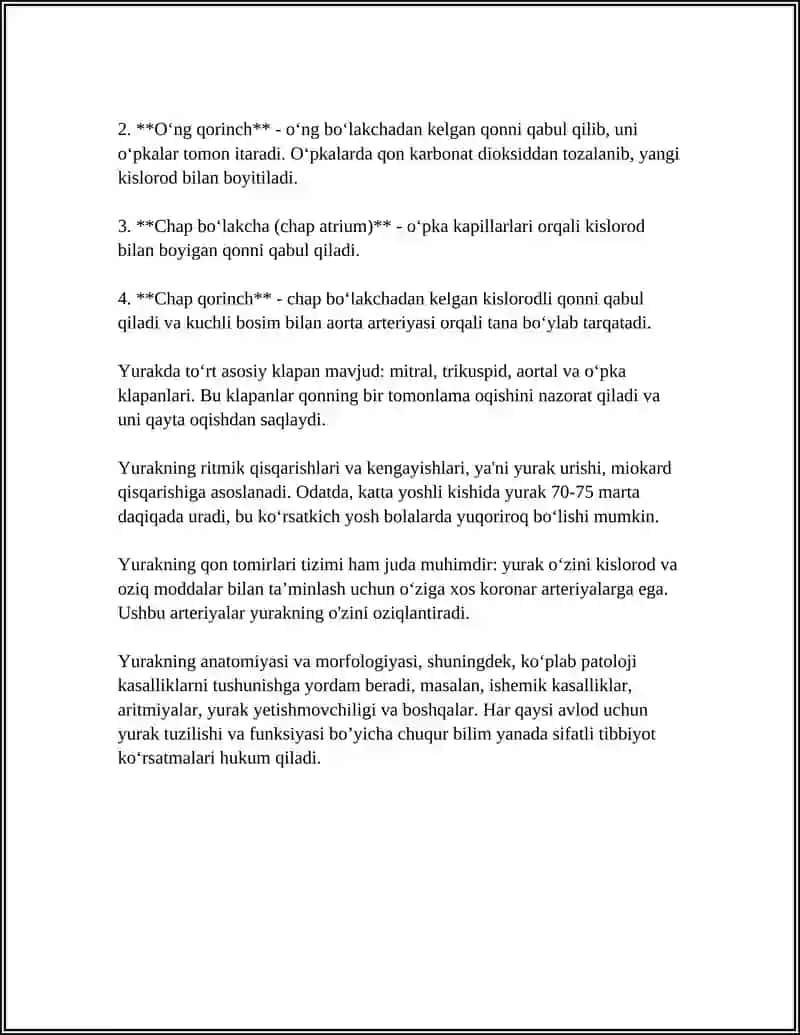 YURAK TUZILISHI VA FUNKSIYASI 4