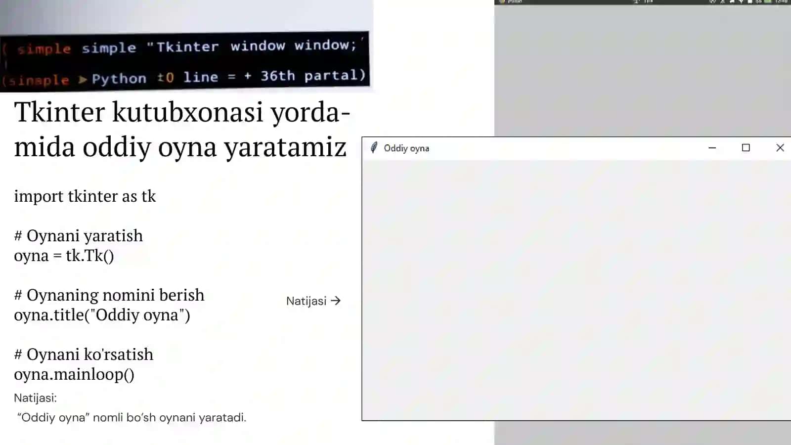 8-MARUZA.PYTHONDA GRAFIK INTERFEYS KUTUBXONALARI 4