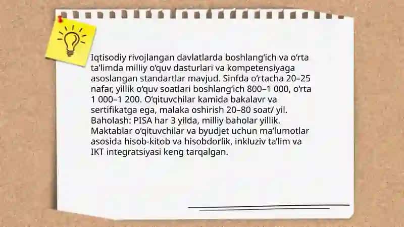 Iqtisodiy rivojlangan xorijiy davlatlarda ta'lim tizimi 4
