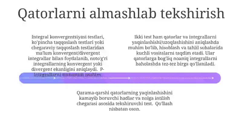 Integralning Yaqinlashish Alomatlari 4