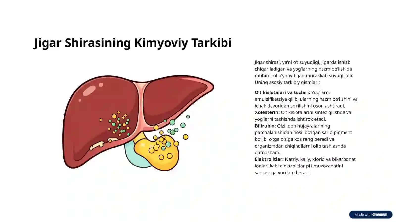 Hazm Kanalidagi Shiralarning Tarkibini Aniqlash, Ajratib Olish va Tekshirish 4