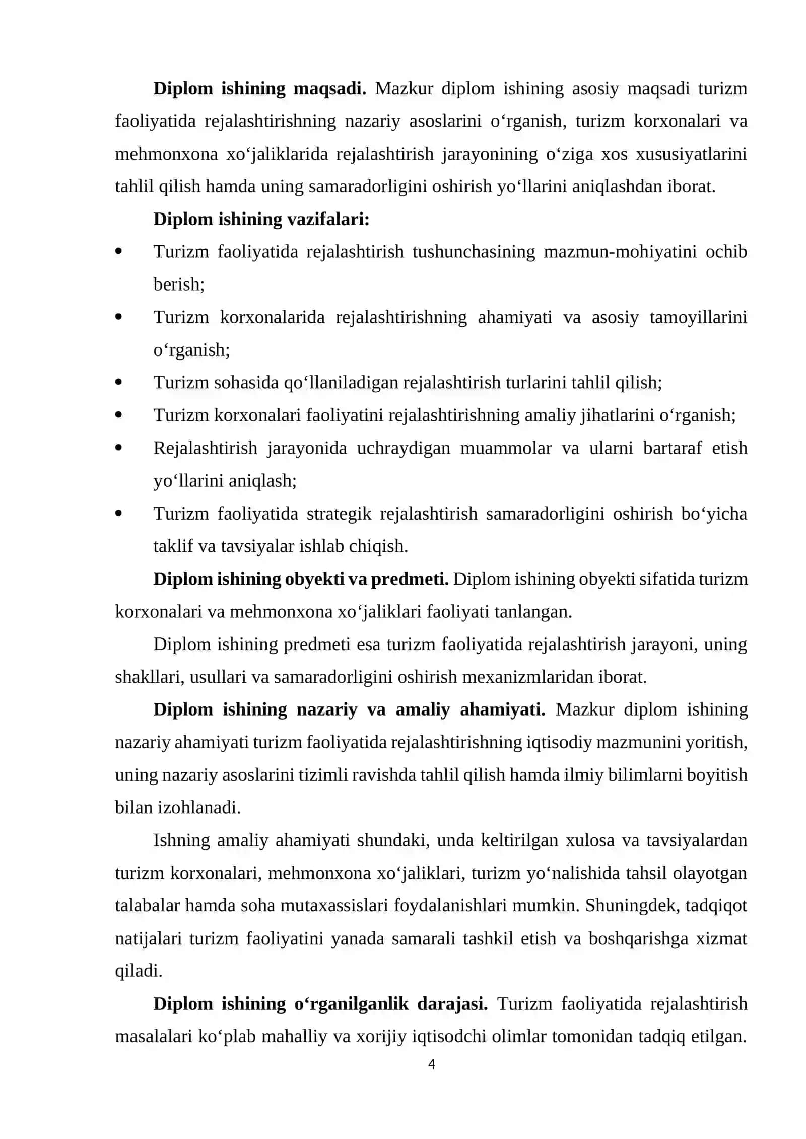Turizm faoliyatida rejalashtirish 4