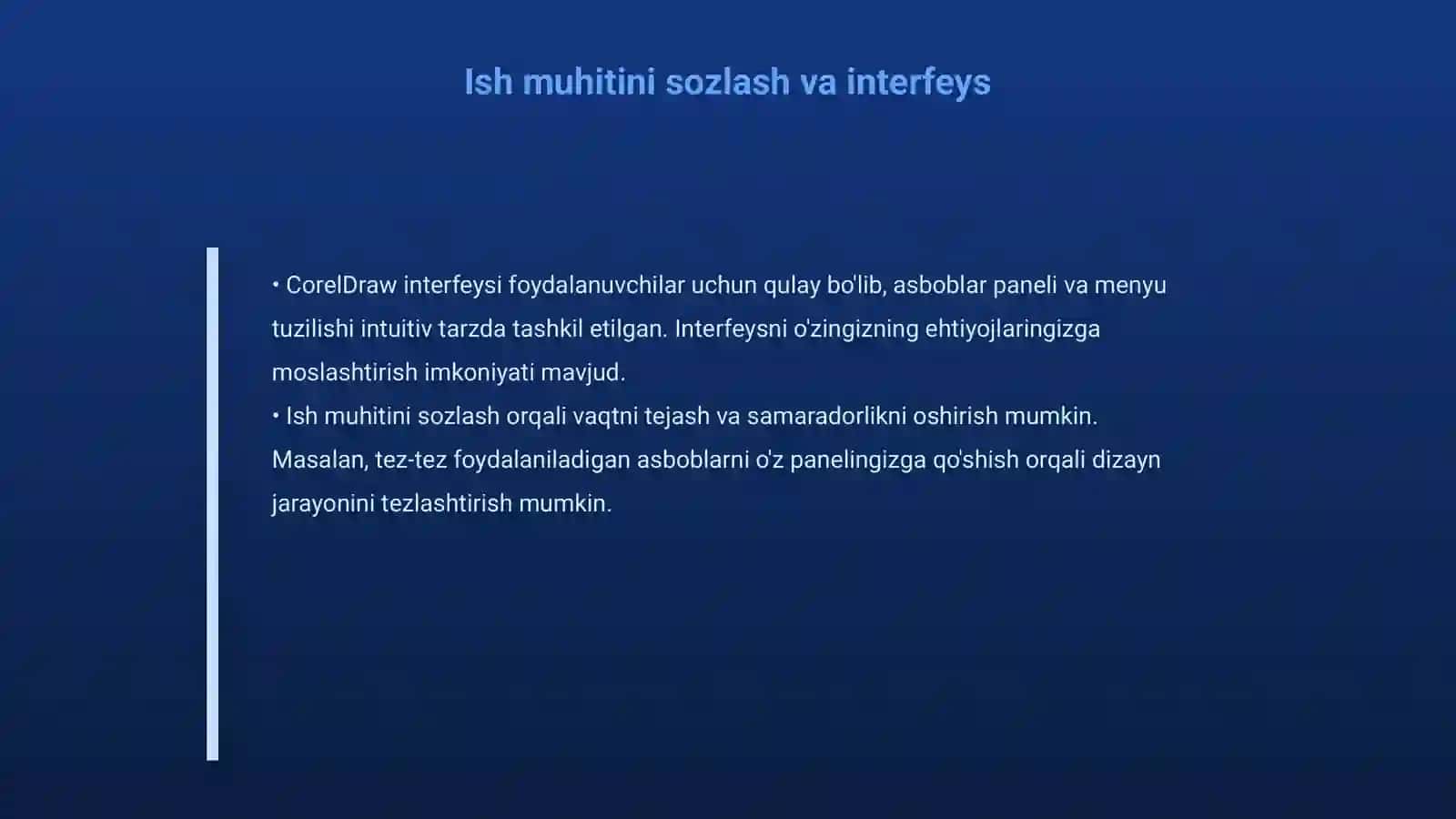 CorelDraw yordamida reklama banneri yoki vizitka dizaynini ishlab chiqish 4
