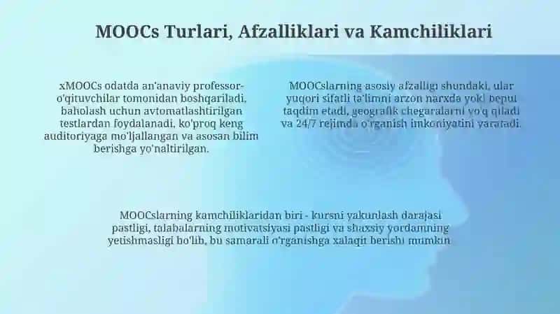 MOOClar: Ta'rif, Turlari va Afzalliklari 4