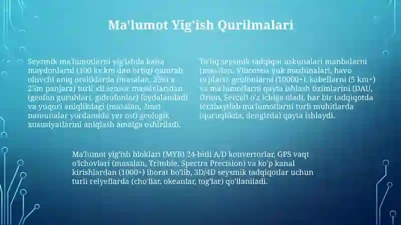 Mukammal seysmik rayonlashtirish asbob uskunalari 4