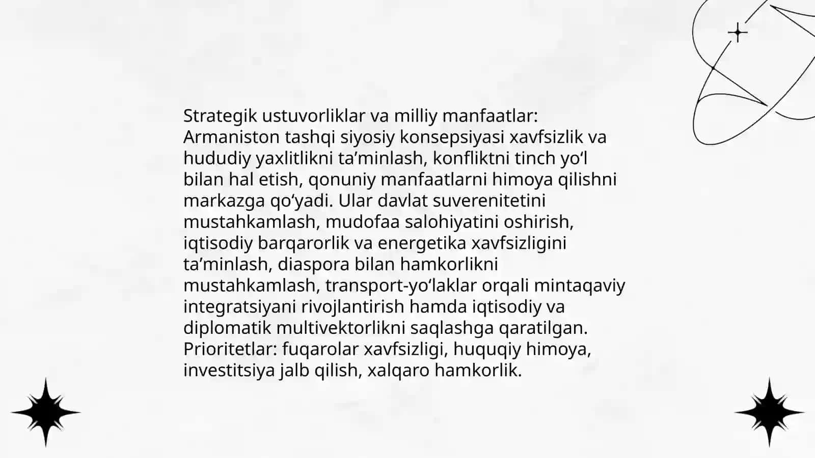 Armaniston tashqi siyosiy konsepsiyasi 4