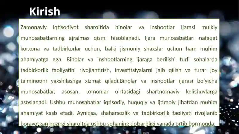 Binolar va Inshootlari jarasi 4