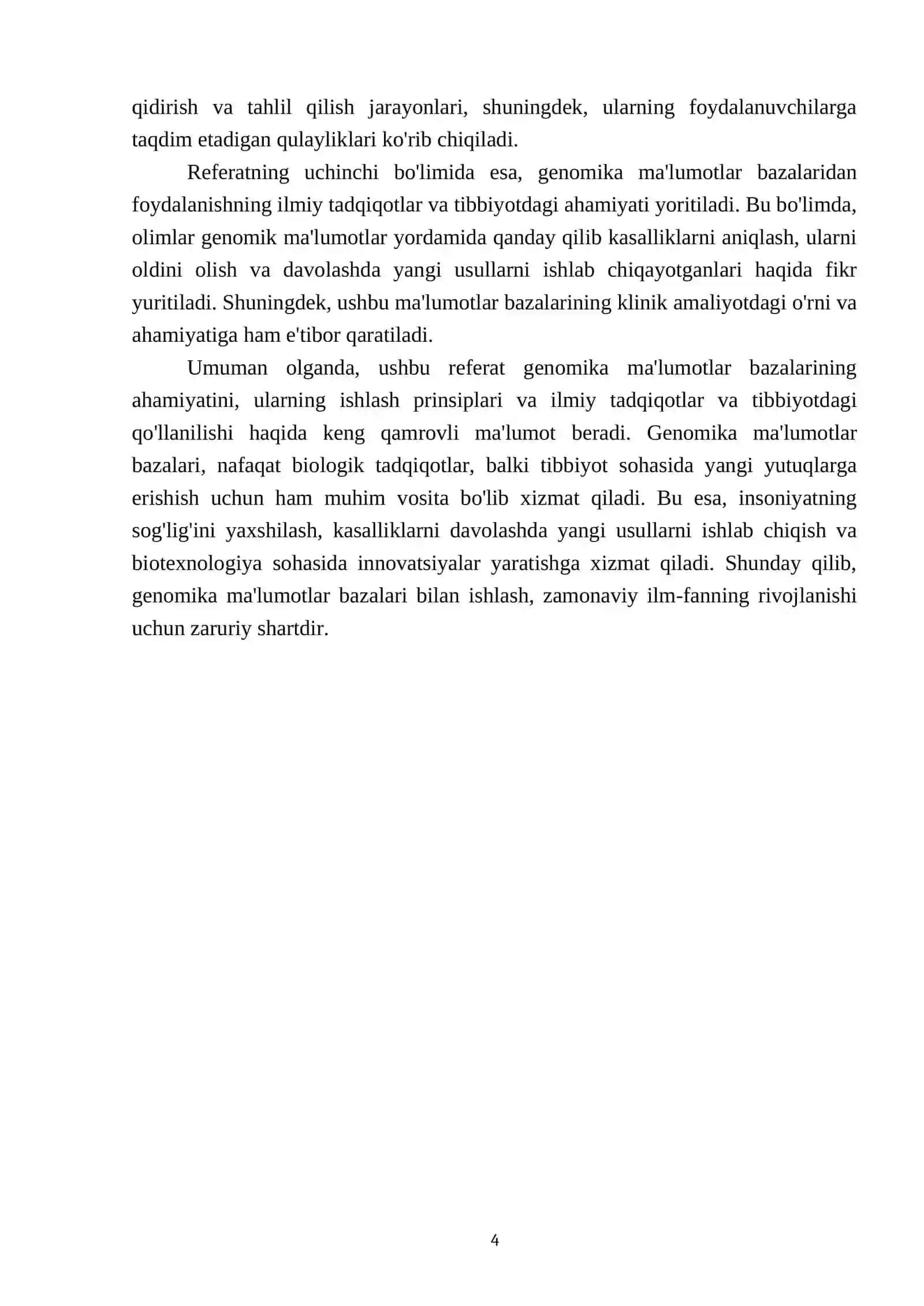 Genomika malumotlar bazalari (NCBI, EMBL, Ensembl) bilan ishlash 4