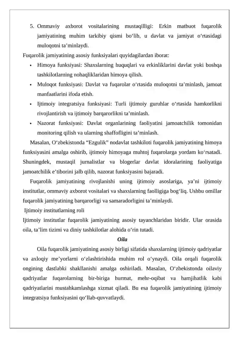 Fuqarolik jamiyatining ijtimoiy, Iqtisodiy asoslari 4
