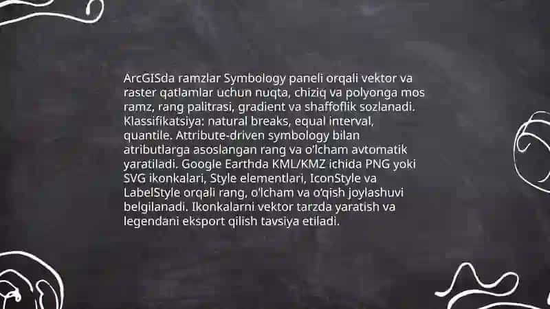 ArcGIS va Google Earth dasturlarining vizualizatsiyasi 4