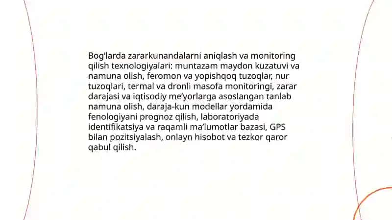 Bogʻlarda zararkunandalarga qarshi kurash texnologiyasi 4