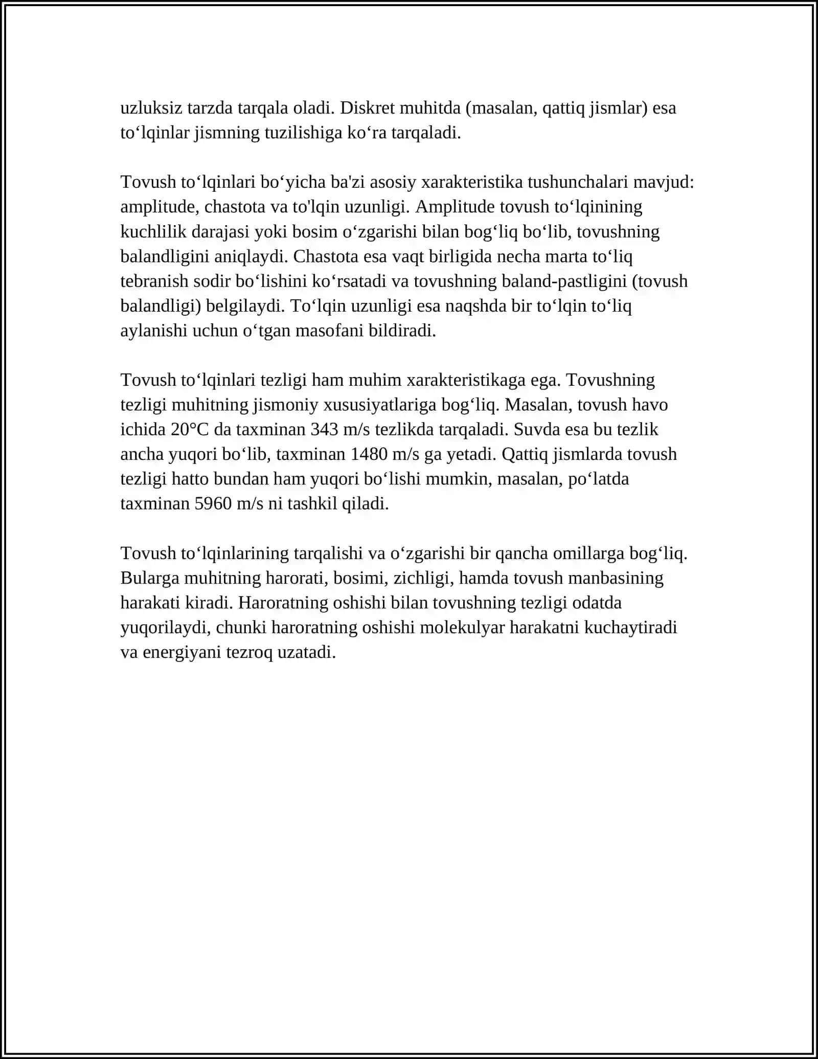 TOVUSH TOʻLQINLARI VA ULARNING XARAKTERISTIKASI 4