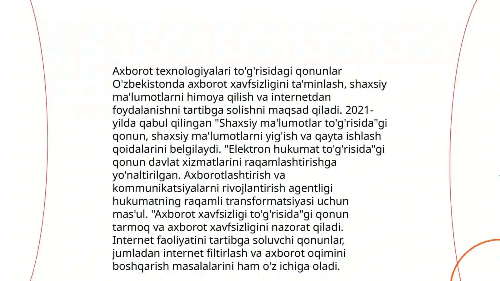 Axborot kommunikatsi texnalogiyalari bõyicha me'yoriy hujjatlarni õrganish 4