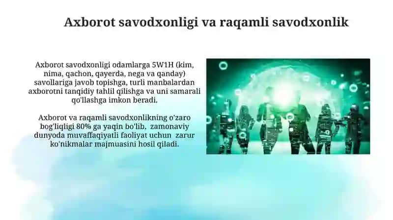 Axborot Jamiyatida Insonning O'rni 4