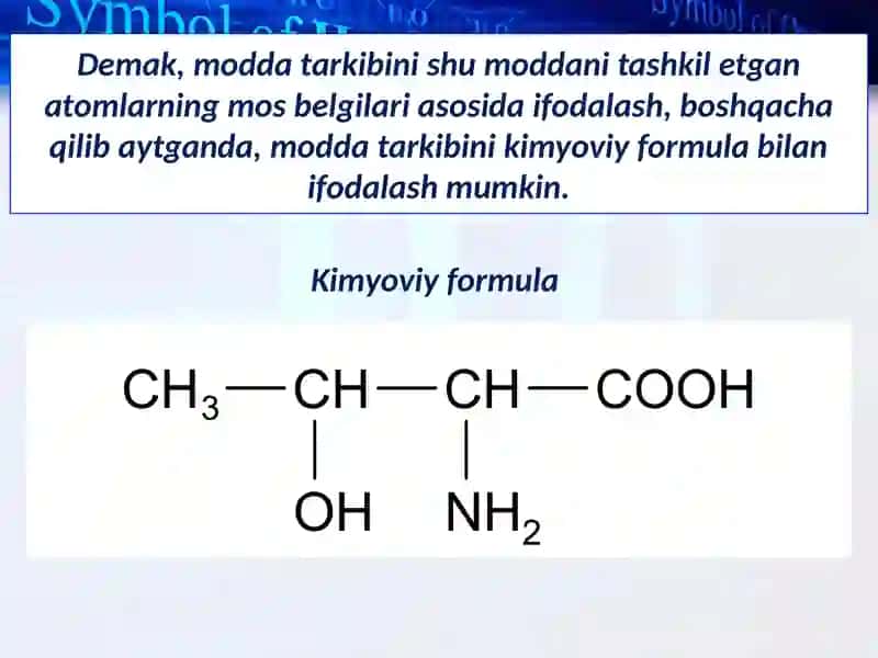 Kimyoviy formula va undan kelib chiqadigan xulosalar 4