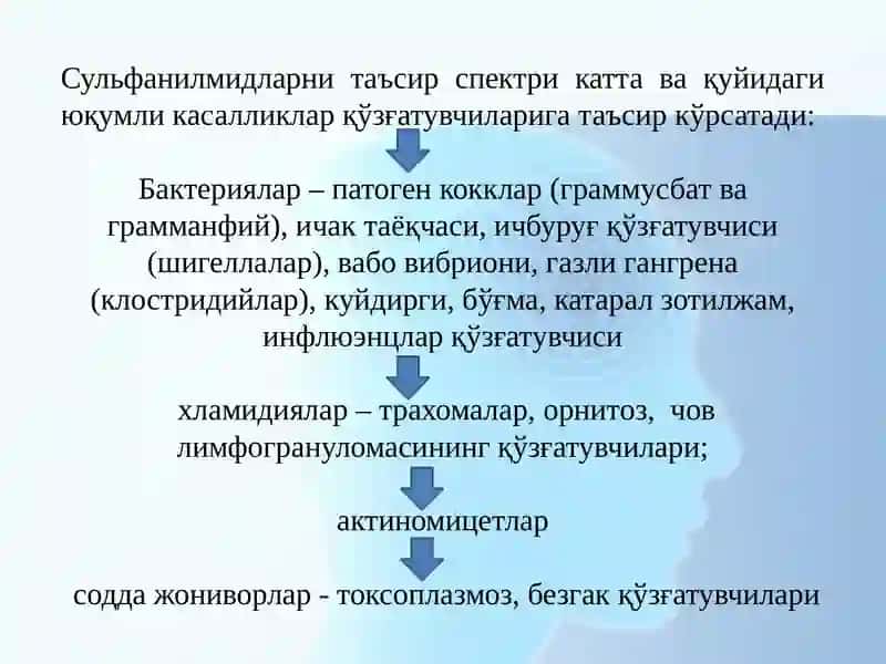 СУЛФАНИЛАМИДПРЕПАРАТЛАРИ 4