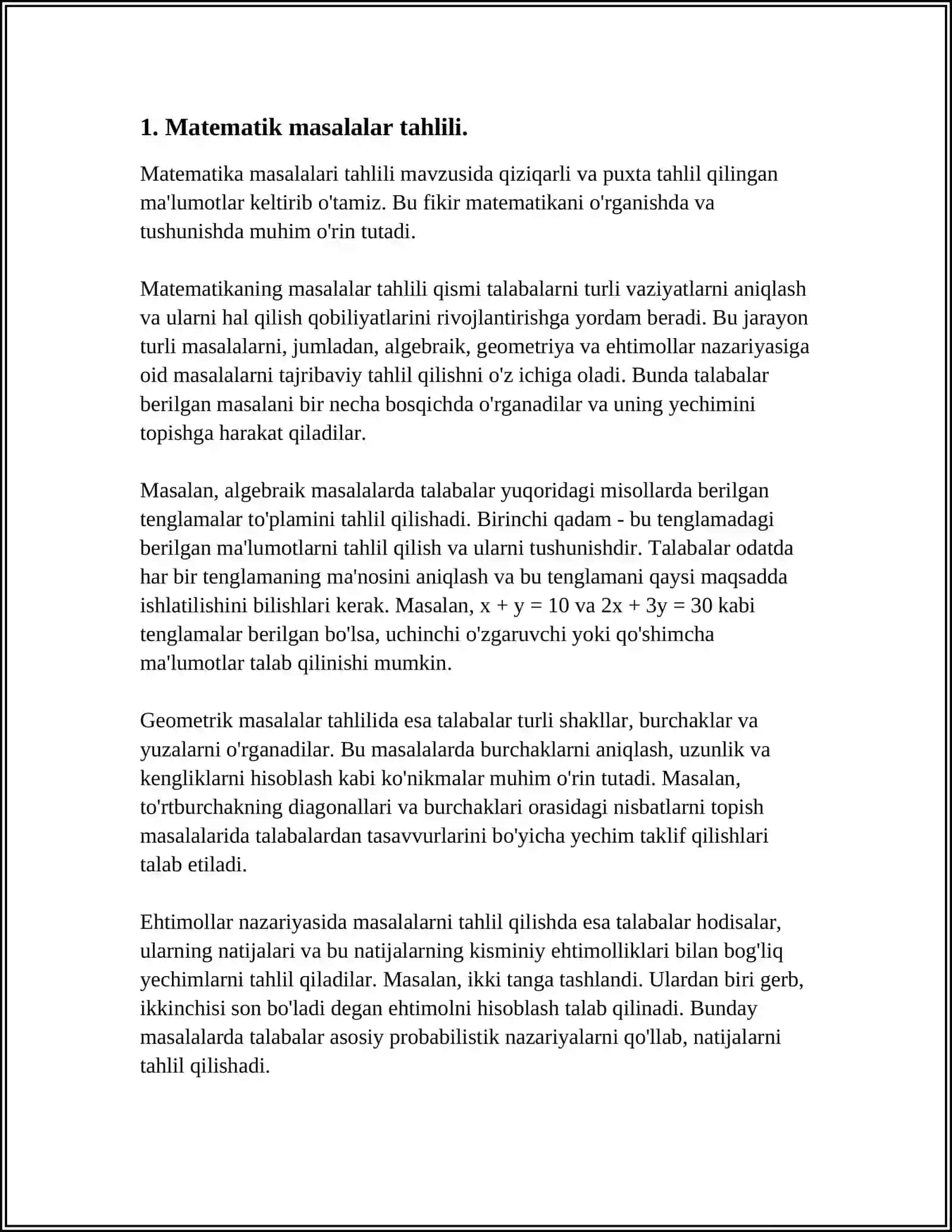 MASAL JANRIGA XOS MATNLAR USTIDA ISHLASH METODIKASI 4