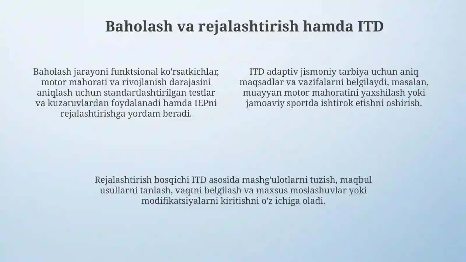 Adaptiv jismoniy tarbiyada o'qitishning asosiy usullari 4