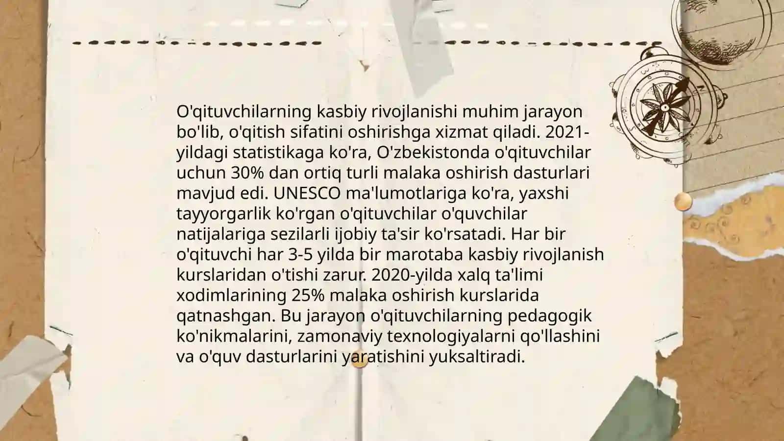 Pedagoglarning pedagogik komponentlarini oshirishga talablar 4