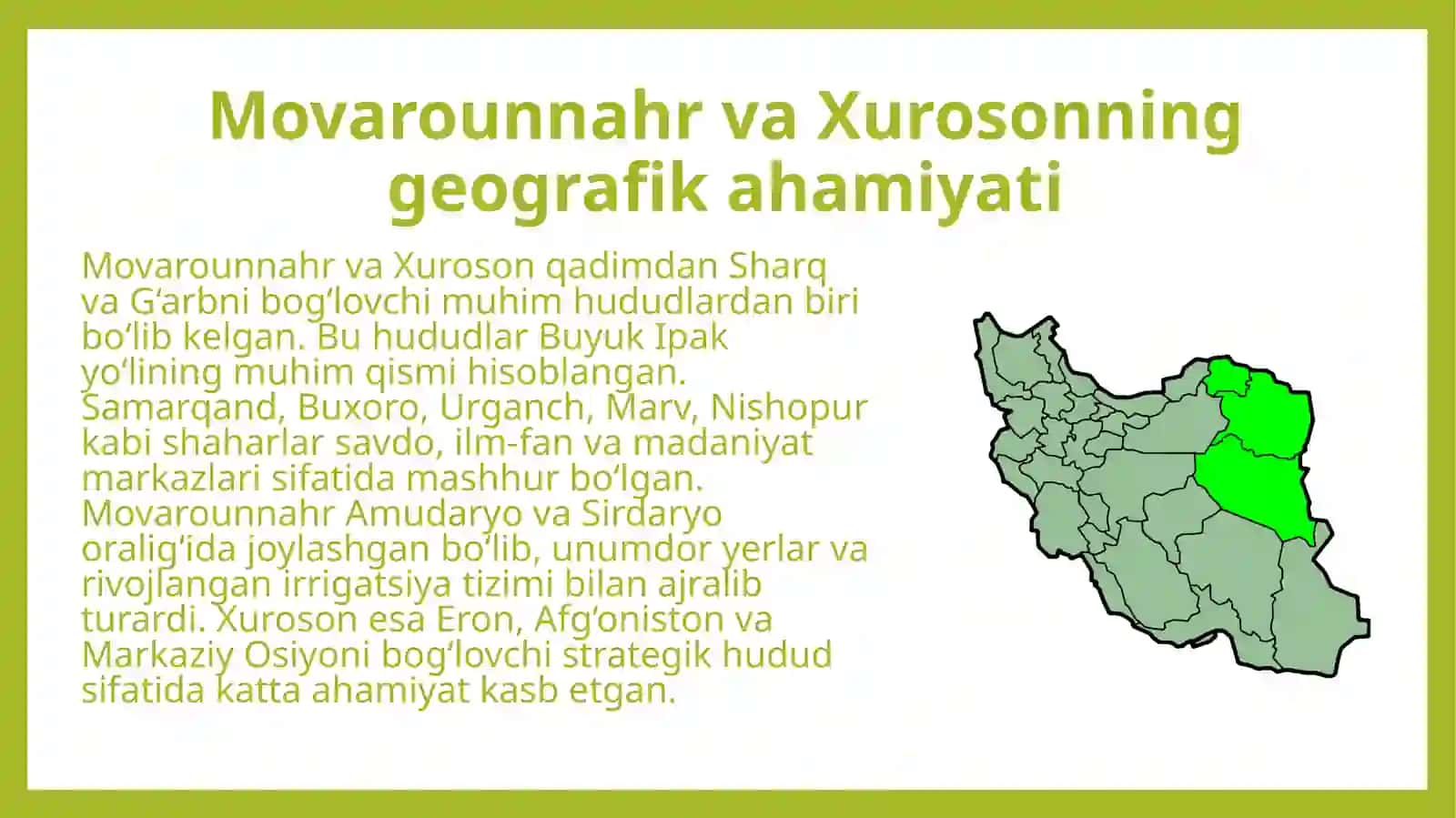 Movarounnahr va Xurosonning Mo'g'ullar tomonidan bosib olinishi. 4