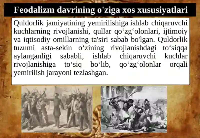 Feodal jamiyati va uning yemirilishi davridagi iqtisodiy ta‘limotlar 4