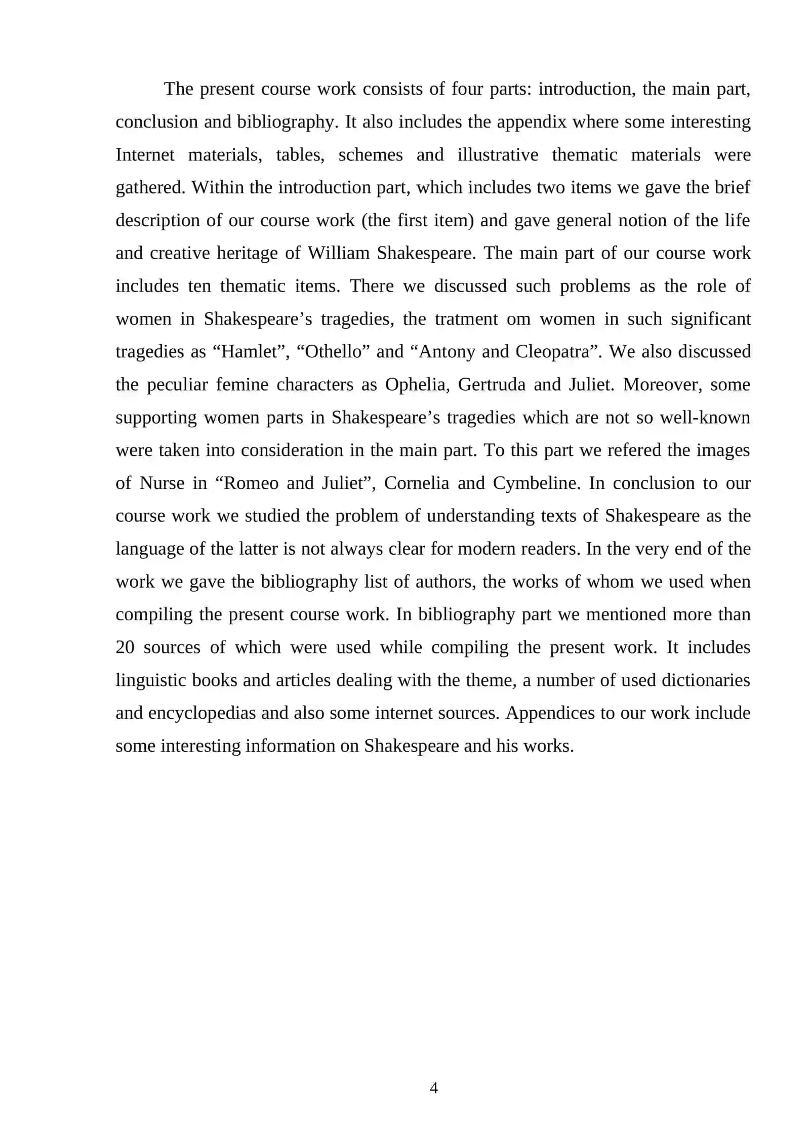 Women images in Shakespeare’s comedies 4