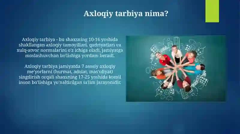 Axloqiy tarbiya va ijtimoiy masuliyatning yoshlar hayotidagi ahamiyati 4
