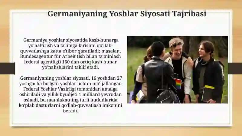Kanadaning Yoshlar Siyosati Dasturlari 4