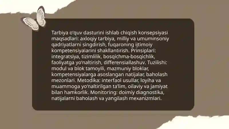Tarbiya fanini oʻqitishning konseptual asoslari 4