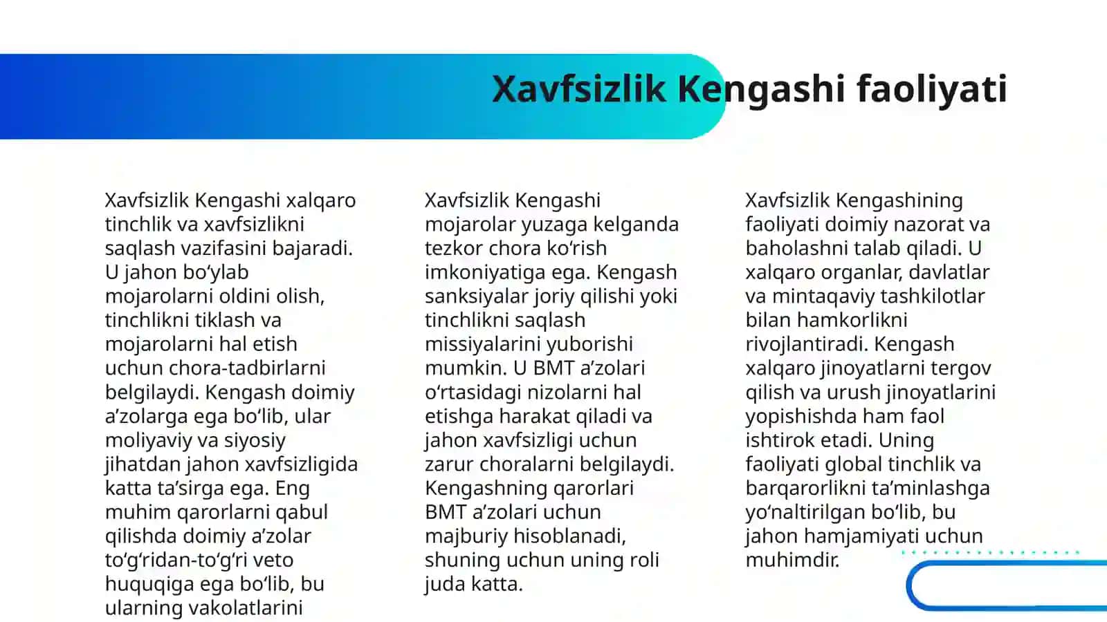 Birlashgan Millatlar Tashkiloti Organlari 4
