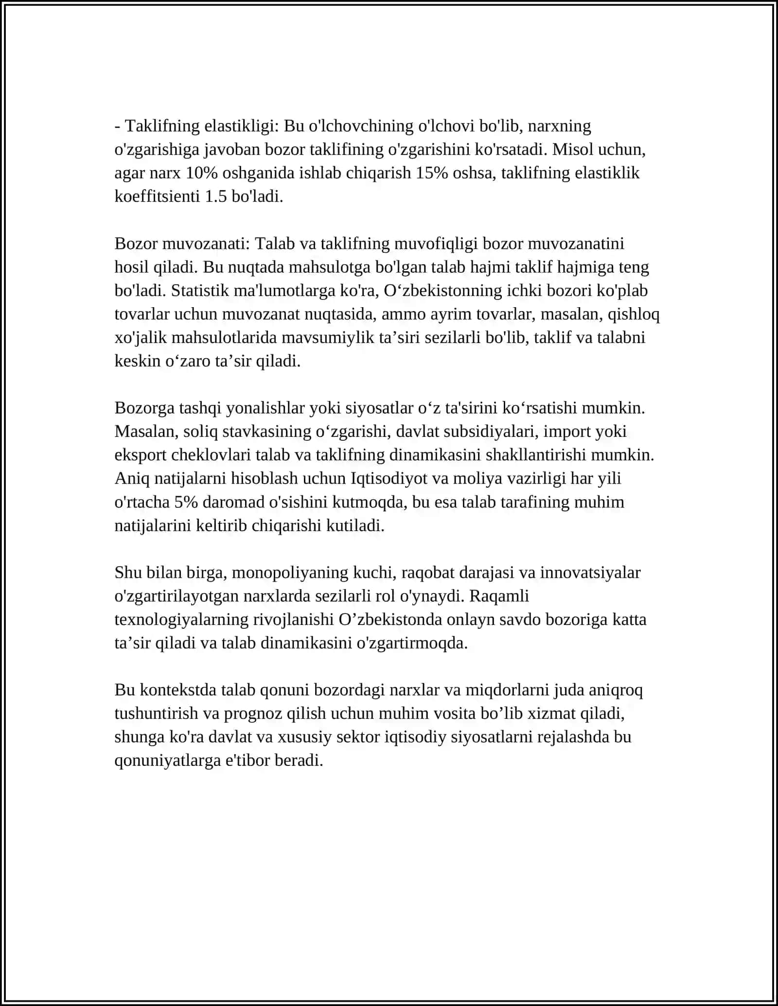 MARSHALLNING TALAB VA TAKLIF NAZARIYALARI 4